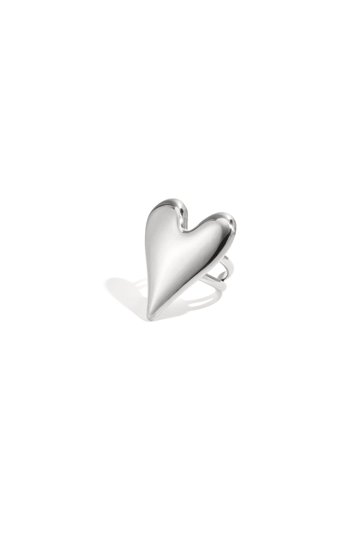 Statement ring with large heart