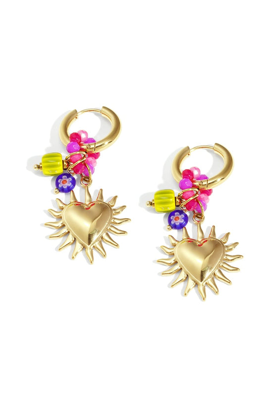 Oorbellen Glowing Heart